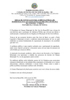Edital de Convocação - Audiência Pública modernização e atualização da Lei Orgânica Municipal